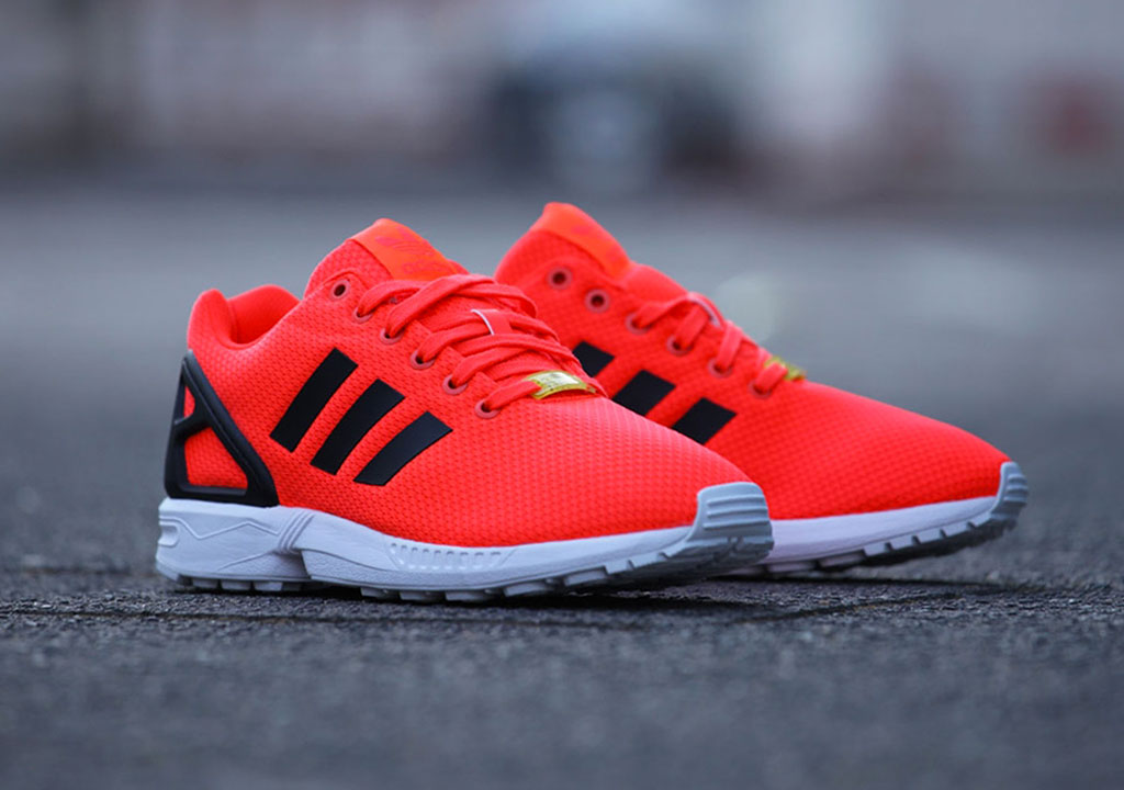 adidas zx flux rouge fluo